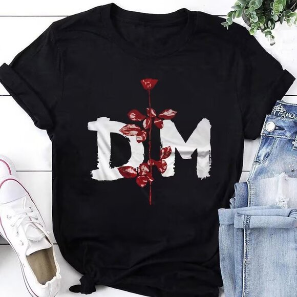 Depeche Mode Band Logo Memento Mori Tour 2023 Music Fan Gift Graphic T-shirt 05 - Picture 1 of 5